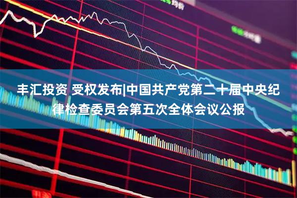 丰汇投资 受权发布|中国共产党第二十届中央纪律检查委员会第五次全体会议公报